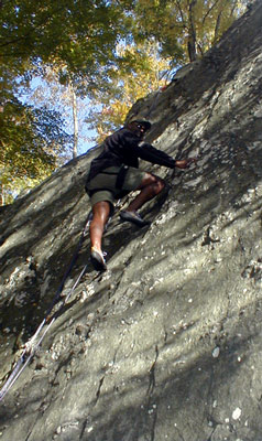 Byron Climbing at Carderock